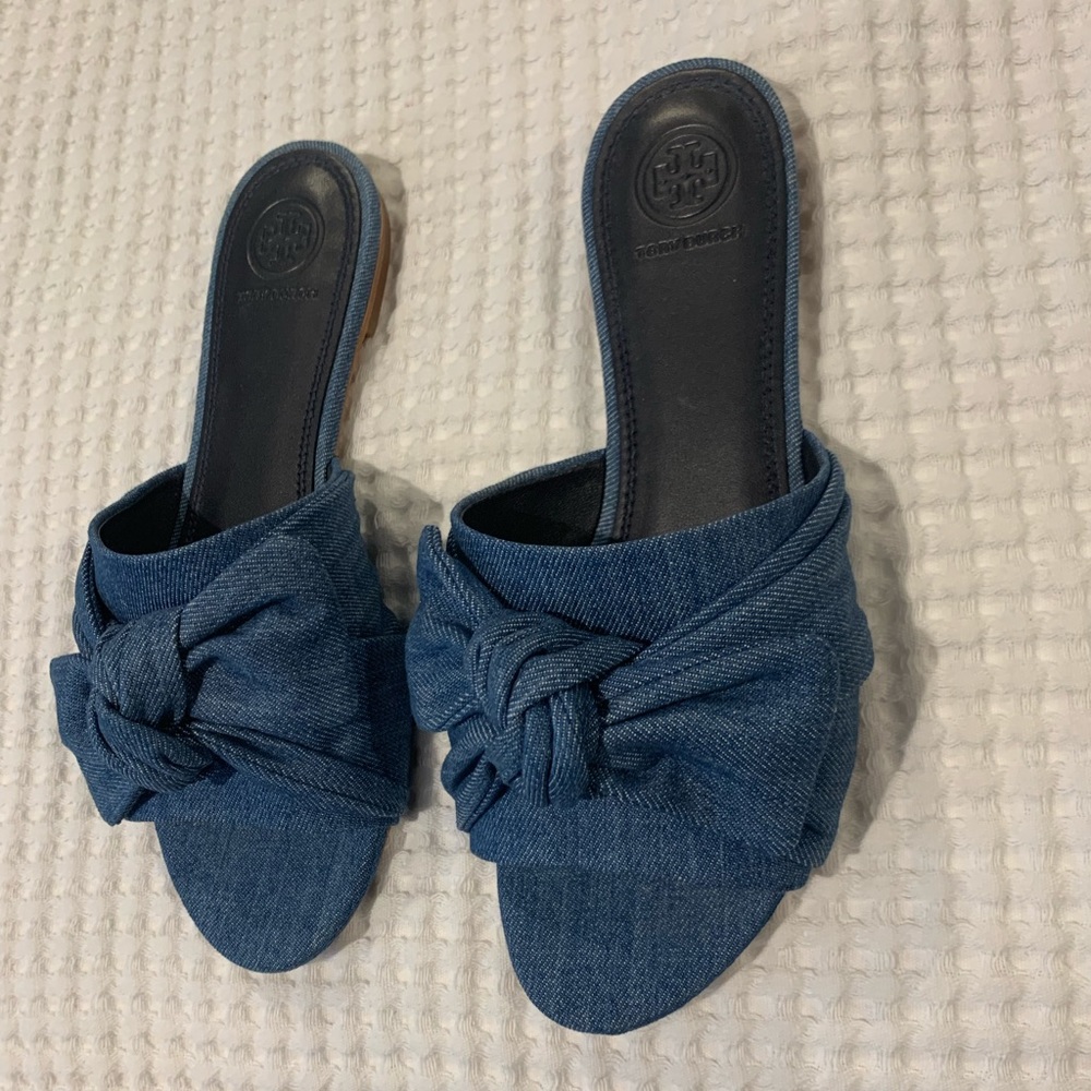 Tory Burch Denim slip ons